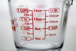 how to measure 2/3 cup with 1/4