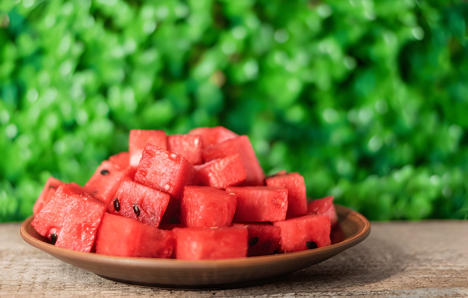 how to cut a watermelon into cubes