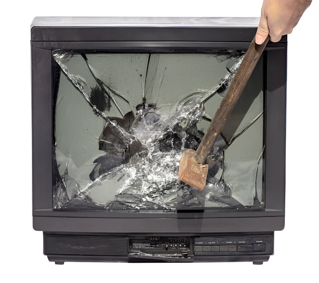 how to get rid of a broken tv