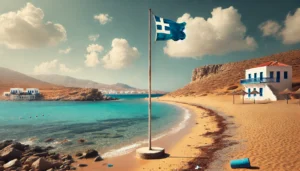 blue flag greek beaches lost